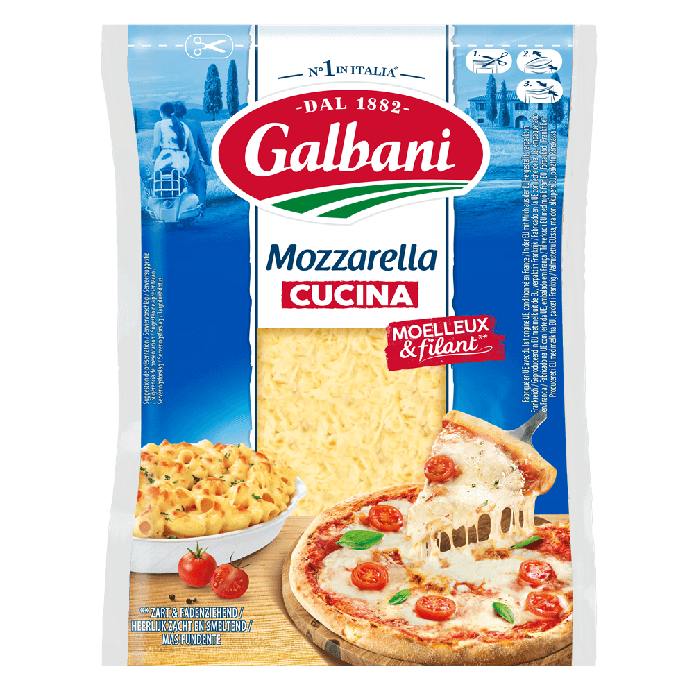 Mozzarella Cucina râpée 150g Galbani